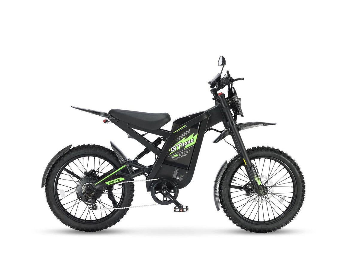 Ouxi GT2000 Fatbike in Grün, Seitenansicht