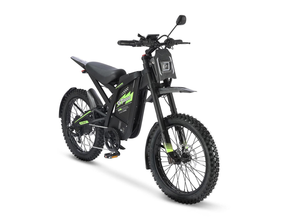 Ouxi GT2000 Fatbike in Grün, schräge Vorderansicht
