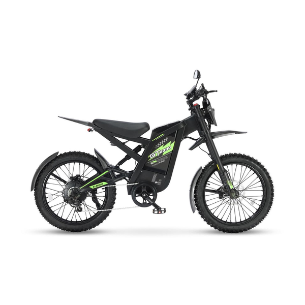 Ouxi GT2000 Fatbike in Grün, Seitenansicht