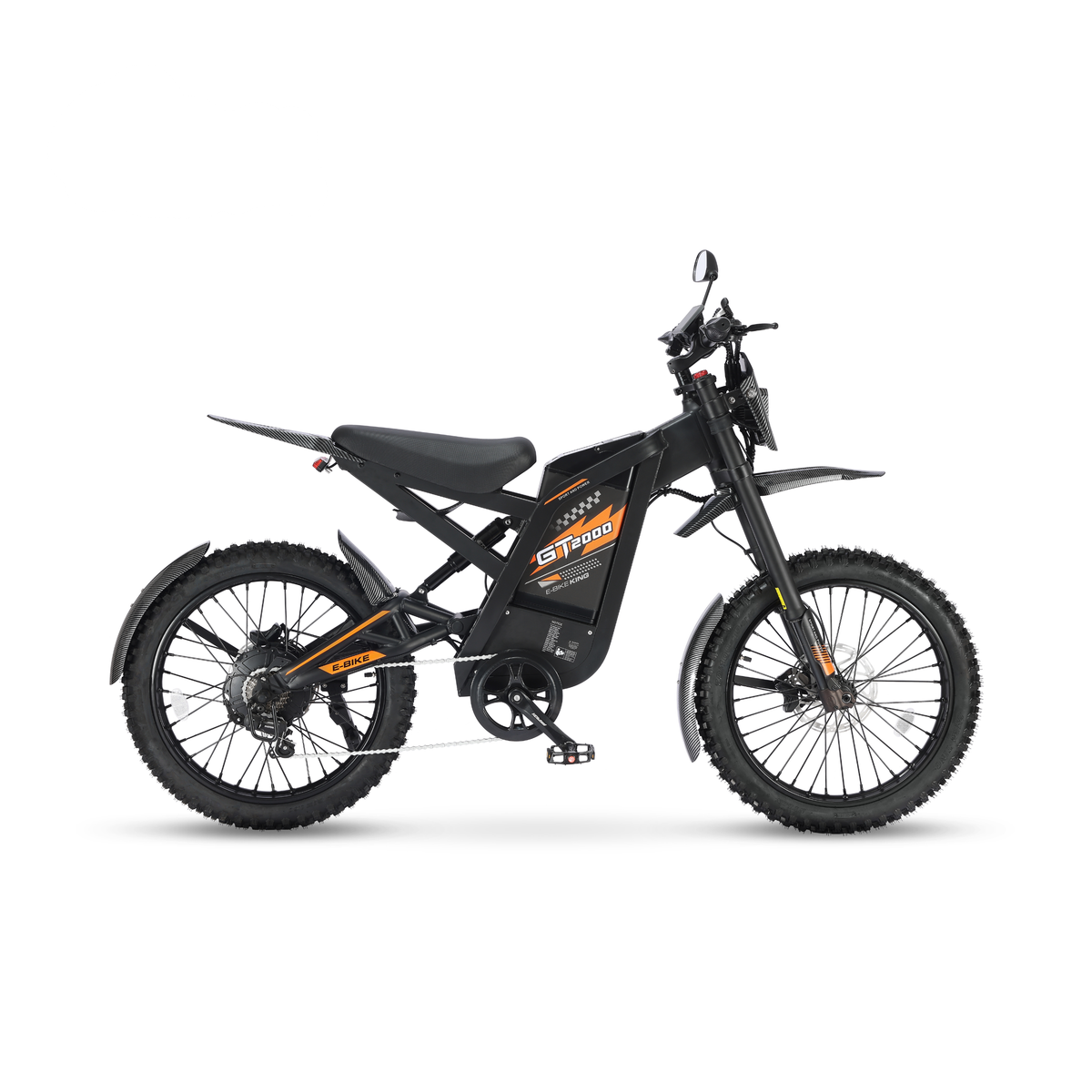 Ouxi GT2000 2.0 Fatbike in Orange, Seitenansicht