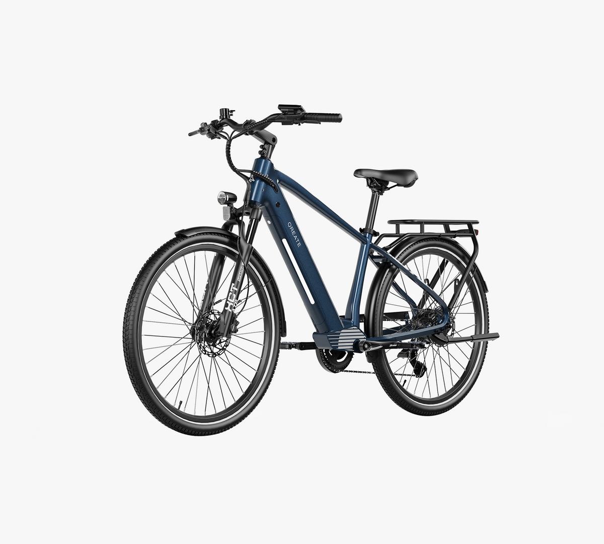 Qreate City Pro-A e-bike in donkerblauw, andere kant