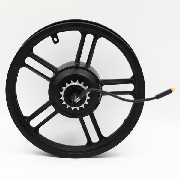 QMWheel V20 Mini 2.0 Motor + Hinterfelge, Schwarzer Motorstecker