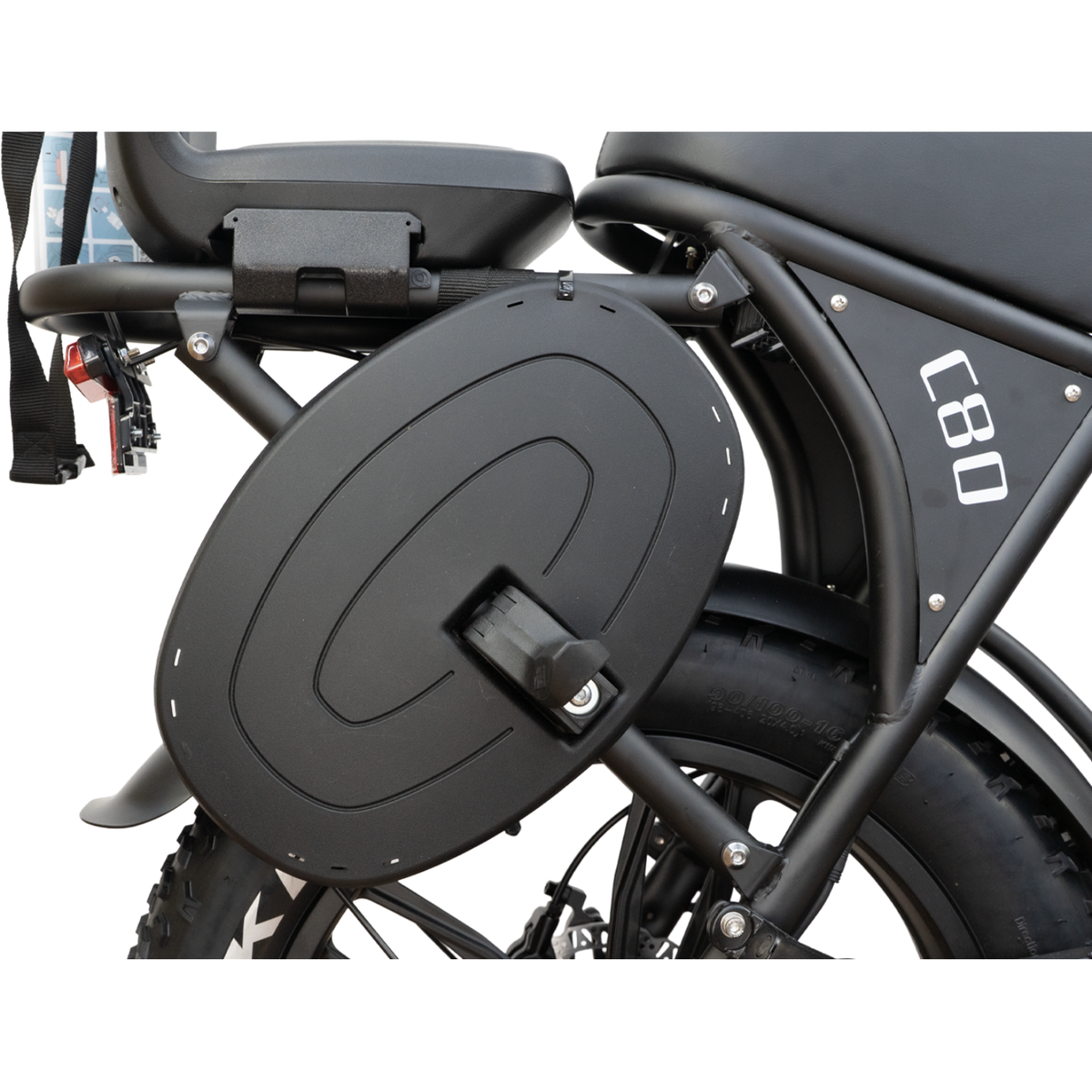 Ouxi C80 Family Edition, Rahmendetail mit C80-Logo