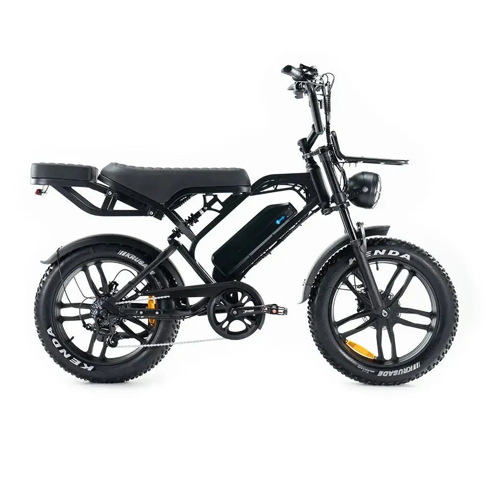 QMWheel V20 Pro fatbike in zwart, productfoto 2