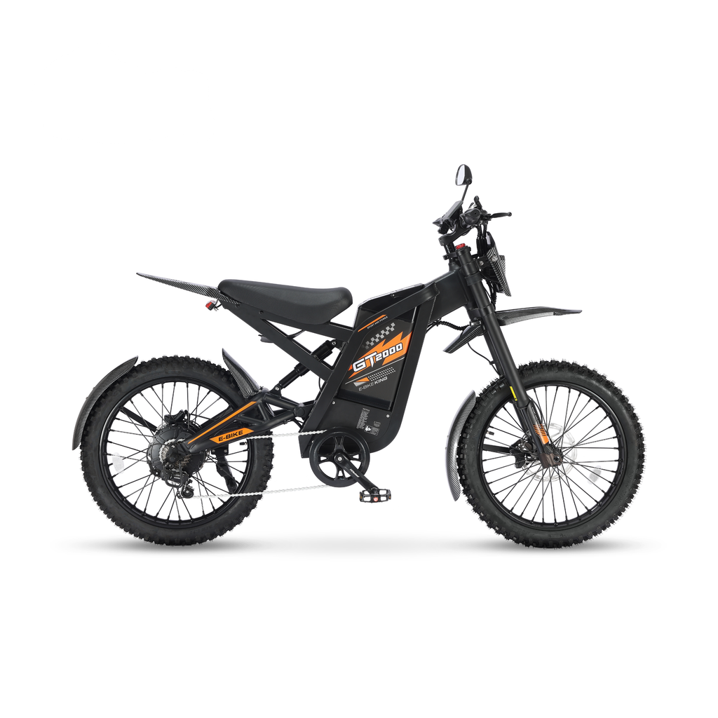 Ouxi GT2000 Fatbike in Orange, Seitenansicht