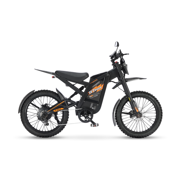 Ouxi GT2000 Fatbike in Orange, Seitenansicht