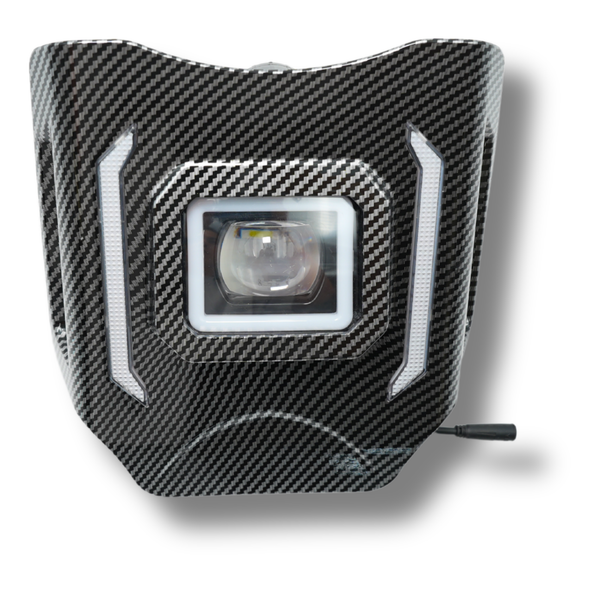 LED Koplamp Carbon-Look Met Koplampkap