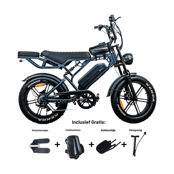 QMWheel V20 Pro Fatbike in Dunkelgrau, Produktfoto 1